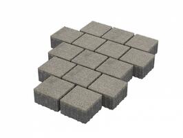  Тротуарная плитка Stellard Квадрат 150x150x80 мм Белый мрамор: внешний вид